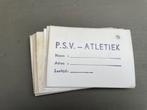 PSV atletiek inschrijf kaarten uit ‘70-‘80, Verzamelen, Sportartikelen en Voetbal, Ophalen of Verzenden, Gebruikt, PSV, Overige typen