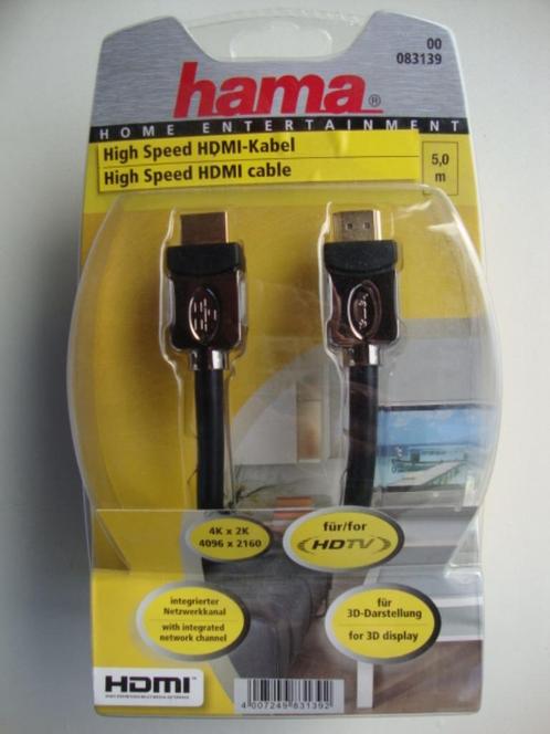 PARTIJ HDMI KABEL HAMA 3D HD TV HIGH SPEED, Audio, Tv en Foto, Audiokabels en Televisiekabels, Nieuw, HDMI-kabel, Ophalen of Verzenden