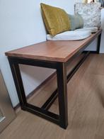 mooie houten zitbankje, Huis en Inrichting, Ophalen, Naar smaak, Zo goed als nieuw, Metaal