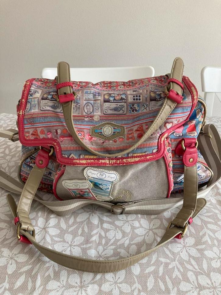 Superleuke Hand/Schoudertas van ‘PIP Studio’, Sieraden, Tassen en Uiterlijk, Tassen | Reistassen en Weekendtassen, Zo goed als nieuw