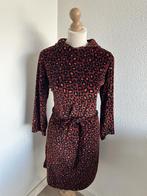 King Louie maat L rode panter velvet Dita dress 2807, Maat 42/44 (L), Ophalen of Verzenden, Zo goed als nieuw, Knielengte