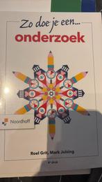 Roel Grit - Zo doe je een onderzoek, Boeken, Wetenschap, Ophalen, Sociale wetenschap, Nieuw, Roel Grit; Mark Julsing