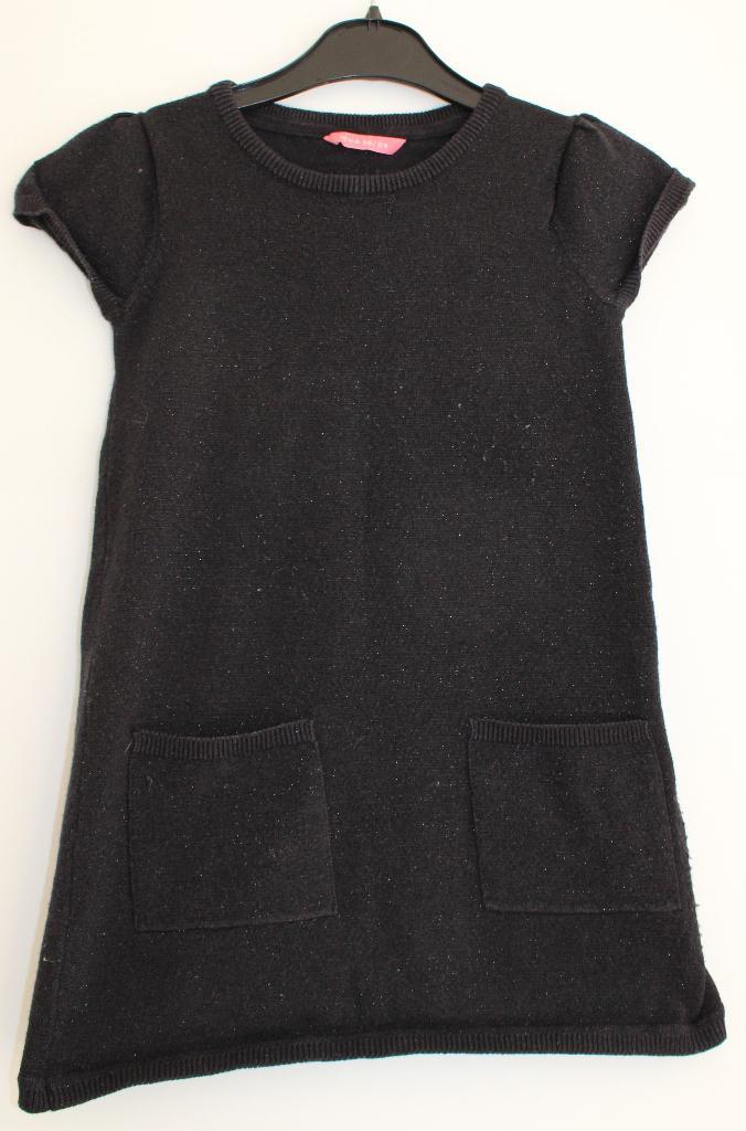 Zwart glitterjurkje van Hema 98/104, Kinderen en Baby's, Kinderkleding | Maat 98, Gebruikt, Meisje, Jurk of Rok, Ophalen of Verzenden