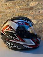 Motorhelm hjc  rood zwart grijs xs 54 integraal, Ophalen, XS, HJC, Integraalhelm
