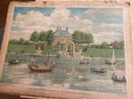 2 oude schoolplaten Aan de Vecht, Ophalen, Geschiedenis