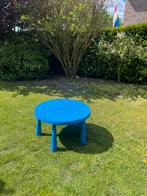 Blauwe buiten kinder speeltafel, Tuin en Terras, Tuintafels, Ophalen, Gebruikt, Rechthoekig, Kunststof