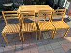 Tafel met 4 stoelen, Huis en Inrichting, Tafels | Eettafels, Ophalen, Gebruikt, 100 tot 150 cm, 50 tot 100 cm