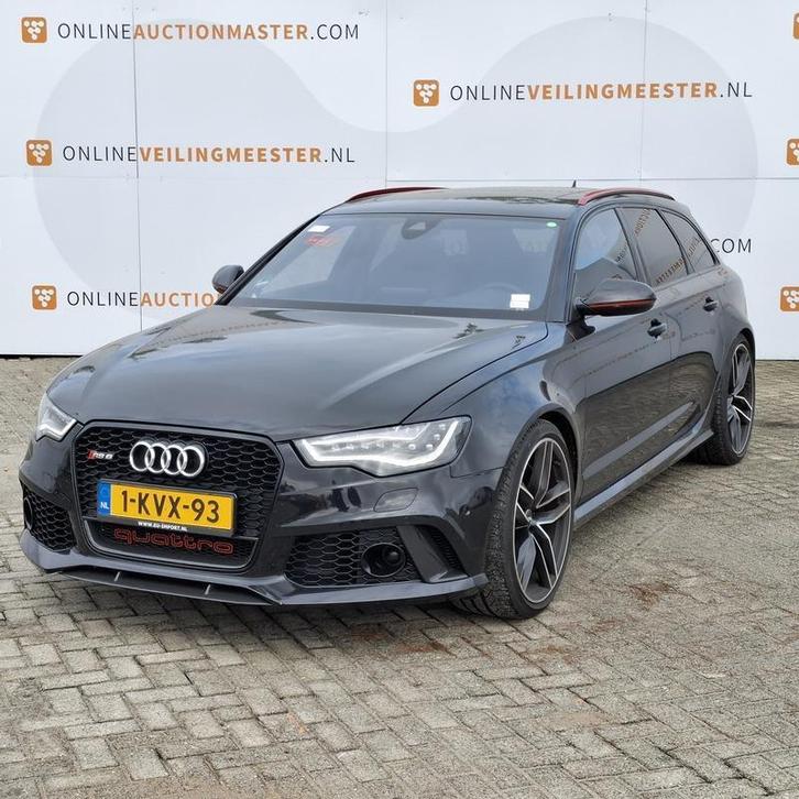 Personenauto Audi, A6 Avant 4.0 TFSI RS6 quattro, zwart bouw, Auto's, Audi, Bedrijf, RS6, 360° camera, 4x4, ABS, Airbags, Airconditioning