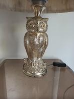 Vintage Uil Schemerlamp Massief Metaal, Ophalen of Verzenden