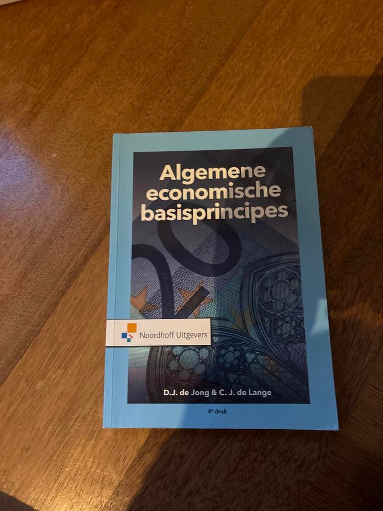 Algemene economische basisprincipes - D.J. de Jong, Boeken, Studieboeken en Cursussen, Ophalen of Verzenden, Gamma, Gelezen, HBO