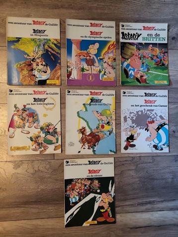 7x Vintage Asterix – Dargaud Benelux (1969–1981), witte balk beschikbaar voor biedingen