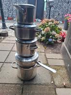 Sola pannen, Huis en Inrichting, Keuken | Potten en Pannen, Ophalen of Verzenden, Gebruikt, Rvs, Pannenset