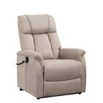 Relaxfauteuil Colorado Beige - Elektrisch & Sta-op, Huis en Inrichting, Fauteuils, Ophalen of Verzenden, Nieuw, Stof, 75 tot 100 cm