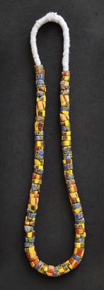 Ketting Venetiaanse millefiori kralen, ca 1925 Trade beads, Ophalen of Verzenden