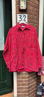 Blouse rood vintage shirt print flower top bloem y2k basic, Ophalen of Verzenden, Gedragen, Rood, Tempest