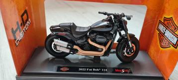 Aanbieding Maisto Harley-Davidson Fat BOB 2022 zwart 1:18 beschikbaar voor biedingen