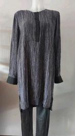 VINCE jurk met streepjes en zwarte details maat L, Zwart, Maat 42/44 (L), VINCE, Ophalen of Verzenden