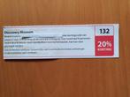 Discovery Museum 20% korting maximaal 4 personen, Drie personen of meer, Kortingskaart