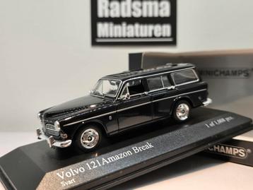 Volvo 121 Amazon break - Zwart - 1:43 Minichamps beschikbaar voor biedingen