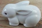 Wit aardewerk konijnen beeldje , Verzamelen, Gebruikt, Ophalen of Verzenden, Dier