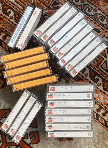 Top 100 Cassettebandjes 1987-1990 (25 stuks) zelf opgenomen beschikbaar voor biedingen