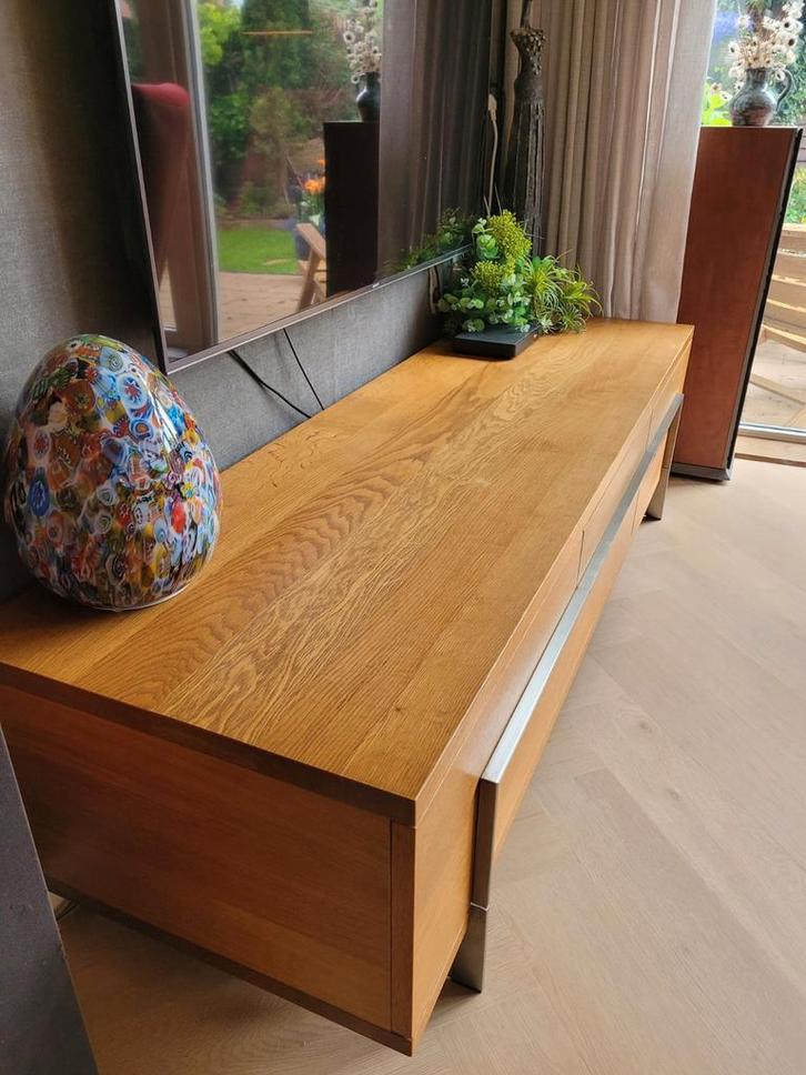 Bert Plantagie TV meubel - massief eiken, Huis en Inrichting, Kasten | Televisiemeubels, Gebruikt, Minder dan 100 cm, 150 tot 200 cm