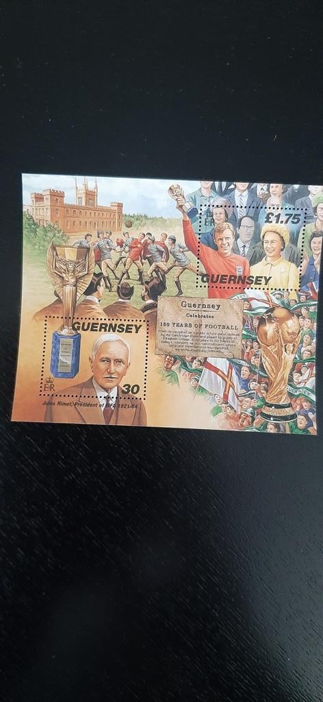 Guernsey Voetbal Postzegels, Postzegels en Munten, Postzegels | Volle albums en Verzamelingen, Ophalen of Verzenden, Buitenland