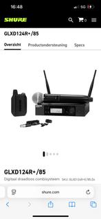 2x Shure GLXD124R+/85, Muziek en Instrumenten, Ophalen of Verzenden, Zo goed als nieuw, Zangmicrofoon
