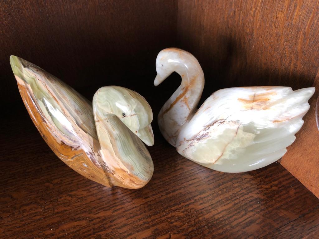 Onyx Zwanen, Verzamelen, Beelden en Beeldjes, Ophalen of Verzenden, Zo goed als nieuw, Dier
