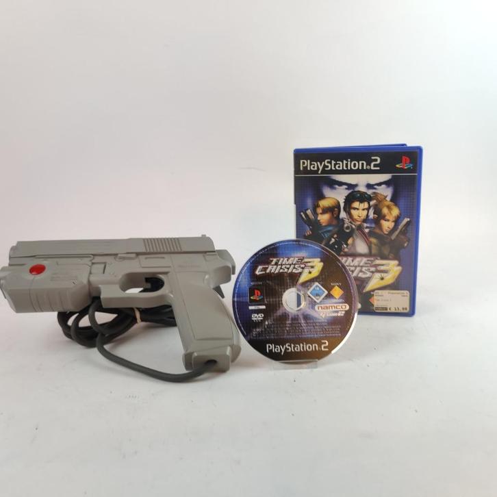 Time crisis 3 ps2 + Namco Lightgun || Nu voor €69.99!, Spelcomputers en Games, Games | Sony PlayStation 2, Zo goed als nieuw, Shooter