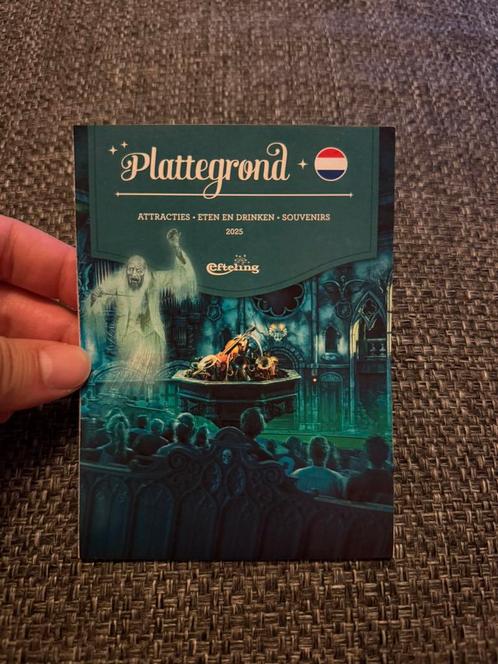 Plattegrond Efteling 2025 Dans Macabre map, Verzamelen, Efteling, Zo goed als nieuw, Gebruiksvoorwerp, Ophalen of Verzenden