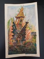 Diverse schetsen en prenten A. Hydra, Antiek en Kunst, Ophalen of Verzenden
