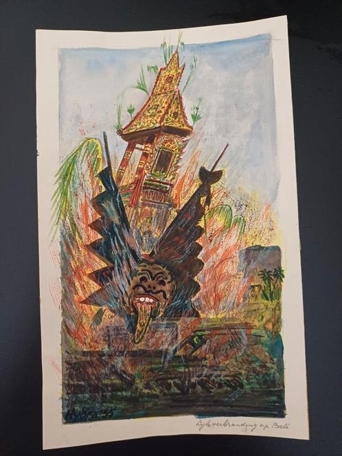 Diverse schetsen en prenten A. Hydra, Antiek en Kunst, Kunst | Tekeningen en Foto's, Ophalen of Verzenden