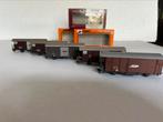 5x Bemo 2250 H0m Gesloten goederenwagen RhB, Hobby en Vrije tijd, Modeltreinen | H0, Ophalen of Verzenden, Zo goed als nieuw, Gelijkstroom