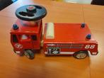 Vintage houten brandweerwagen loopauto, Kinderen en Baby's, Gebruikt, Ophalen