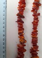 Mooie ketting met grote barnsteen barnstenen kralen, Sieraden, Tassen en Uiterlijk, Ophalen of Verzenden, Gebruikt, Bruin, Steen of Mineraal