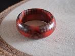 houten ring rood maat 16 (nr. 06), Sieraden, Tassen en Uiterlijk, Ringen, Overige materialen, Nieuw, Ophalen of Verzenden, Kleiner dan 17