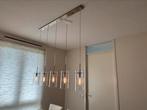 Eettafel hanglamp met retro  kooldraad gloeilampen, Huis en Inrichting, Lampen | Hanglampen, Ophalen, Gebruikt, Glas, 75 cm of meer