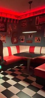 Bank Bell Air, fifties, diner bank, Rock en Roll, Ophalen, Gebruikt, Leer, Fifties, Rock en Roll