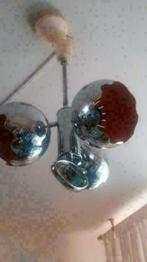 space lamp vintage met 3 verchroomde bollen, Ophalen of Verzenden