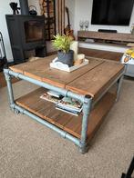 Steigerhouten TV meubel en salontafel JORG, Ophalen, Gebruikt, 50 tot 100 cm, 50 tot 100 cm