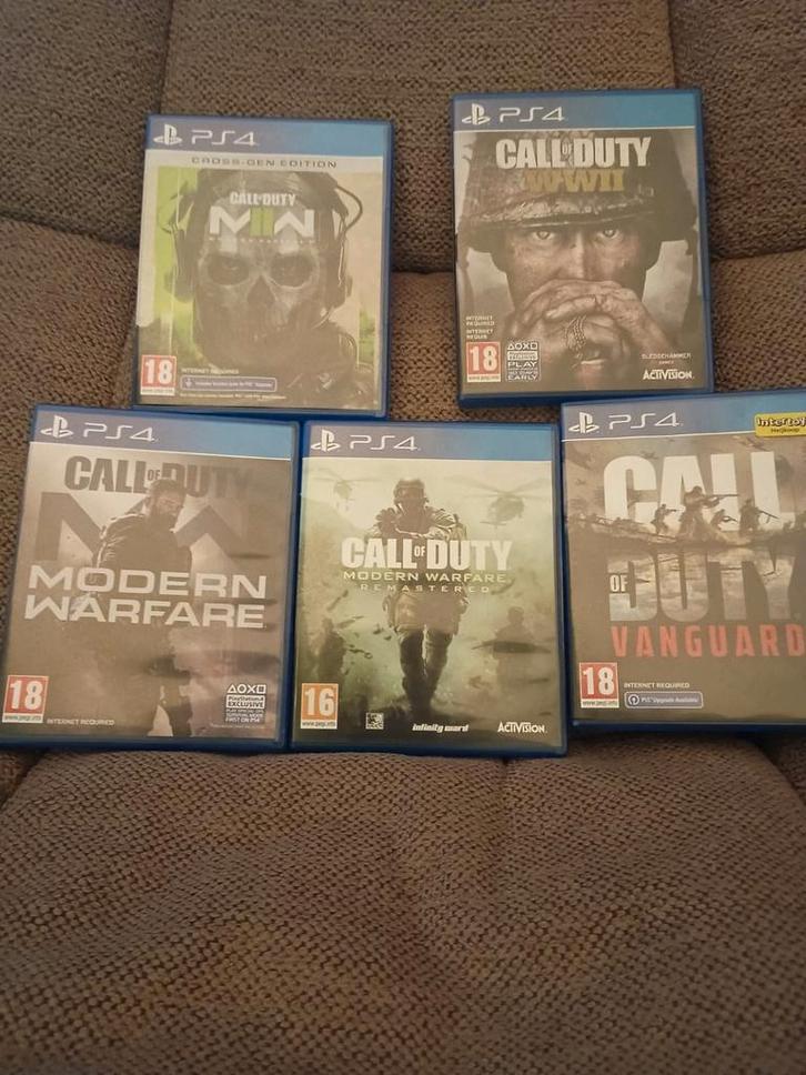 5x Call of Duty PS4 Games - Top Titels!, Spelcomputers en Games, Games | Overige, Zo goed als nieuw, Shooter, 3 spelers of meer