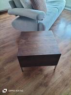 Montel Bijzettafel Zaneto Hout & Chroom - 50x36,5x50 cm, Minder dan 55 cm, Gebruikt, Vierkant, Modern