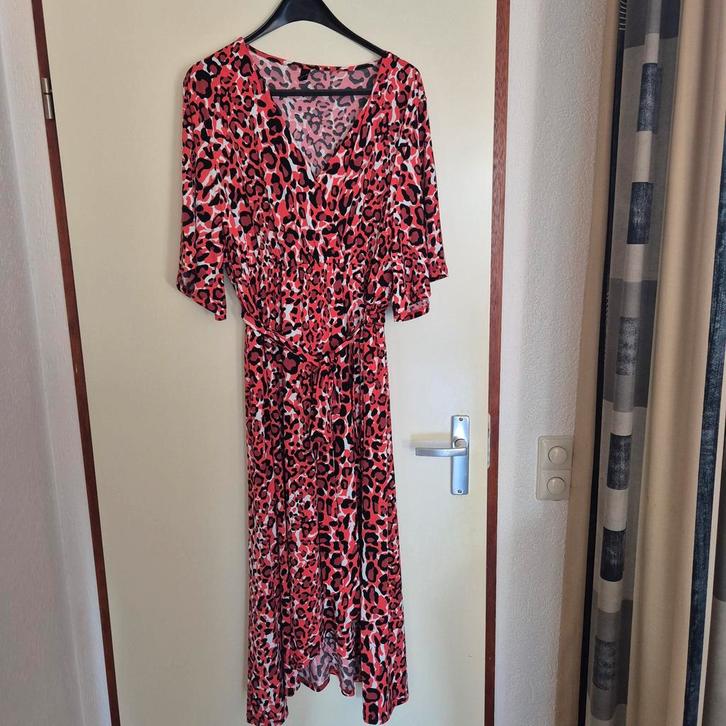 37) jurk merk yoek maat xxl, Kleding | Dames, Grote Maten, Zo goed als nieuw, Jurk, Rood, Ophalen of Verzenden