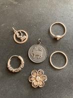 Lotje oude zilveren sieraden., Verzenden, Zilver