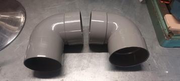 2x haakse bocht 110mm beschikbaar voor biedingen