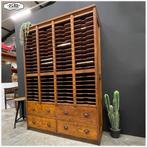 Oude industriele postsorteerkast Kast Wandkast Archiefkast, Huis en Inrichting, Ophalen, Gebruikt, Minder dan 150 cm, Nb