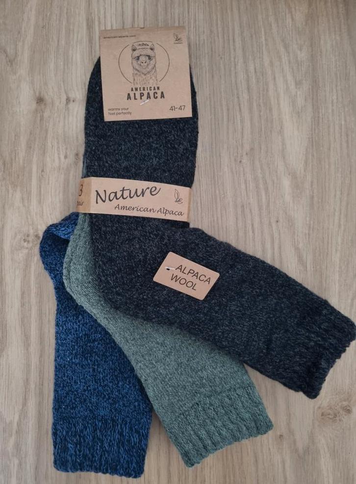 3 Paar Dikke Alpaca Wollen Sokken Maat 41-47, Kleding | Heren, Sokken en Kousen, Nieuw, Overige maten, Overige kleuren, Ophalen of Verzenden