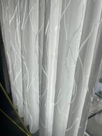 Gordijn en rail, Huis en Inrichting, Ophalen, Gebruikt, 200 cm of meer, Wit