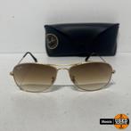 Ray-Ban Aviator Zonnebril incl. Koker, Gebruikt, Ophalen of Verzenden